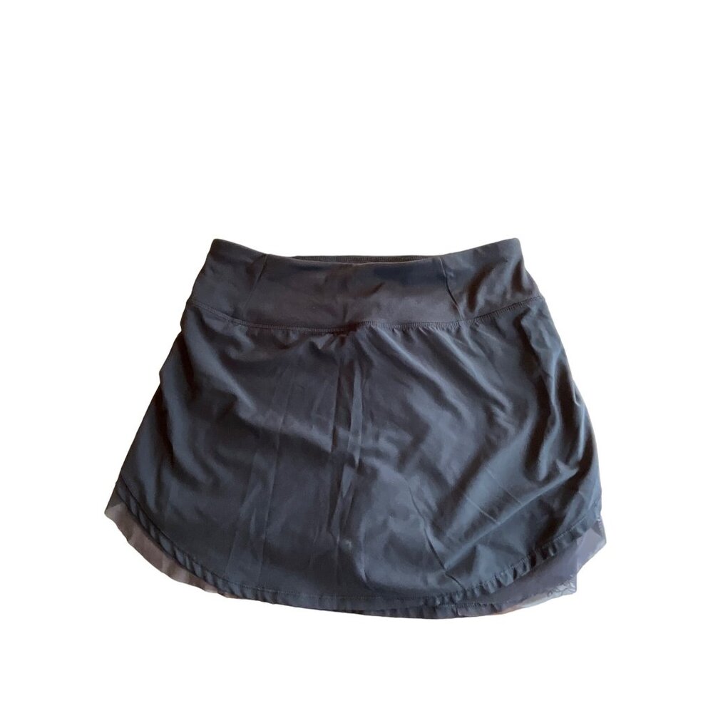 Calia Medium Black Athletic Skort Stretch Waist Shorts Underneath Spandex & Poly